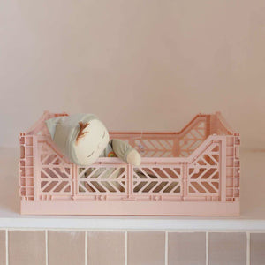 Medium Folding Crate / Milk Tea