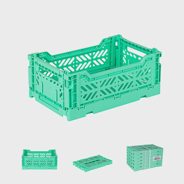 Mini Folding Crate / Mint