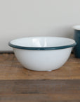Enamel Bowl with Coloured Rim / 16cm
