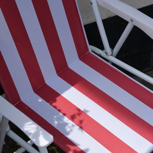 Striped Folding Beach Chair