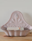 Wall-mounted Enamel Soap Dish / Pink