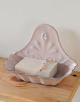 Wall-mounted Enamel Soap Dish / Pink