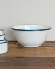 White Enamel Mixing Bowl / Sizes