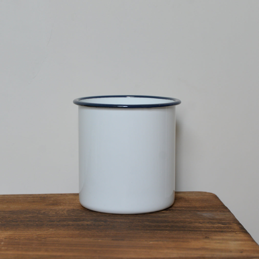 White Enamel Utensil Holder