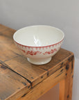 Faustine Patterned Floral Bowl / Burgundy