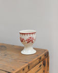 Faustine Patterned Floral Egg Cup / Burgundy