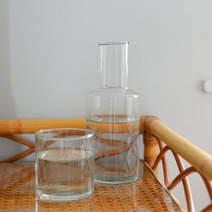 Fern Etched Carafe and Glass Set