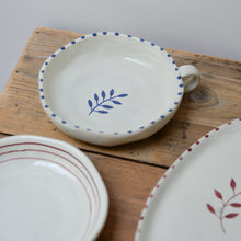 Load image into Gallery viewer, Handpainted Botanic Spot Dish / Ink