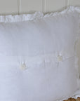 Oli Ruffle Cushion White 40x40cm