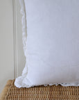 Oli Ruffle Cushion White 40x40cm