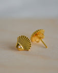 Art Deco Shell Studs