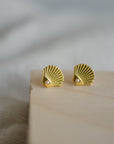 Art Deco Shell Studs
