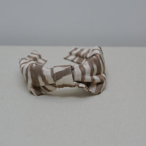 Brown and White Stripe Headband