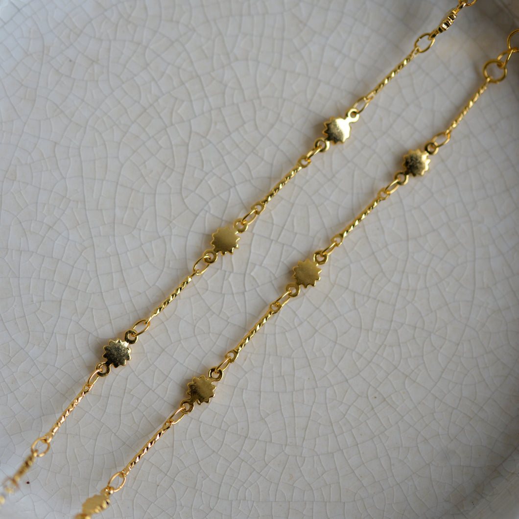 Sun Chain Gold Necklace