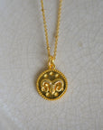 Zodiac Gold Coin Necklaces