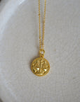 Zodiac Gold Coin Necklaces