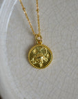 Zodiac Gold Coin Necklaces