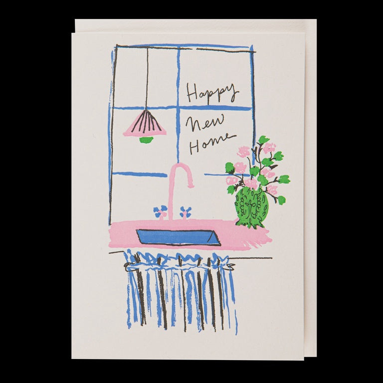 Happy New Home Card - Phthalo Ruth