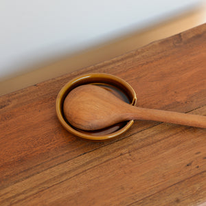 Ceramic Spoon Rest / Mocha