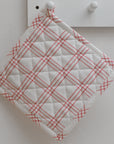 Check Pot Holder / Red