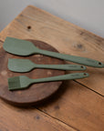 Green Kitchen Silicone Utensils / Set of 3