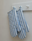 Oven Gloves / Blue Stripe