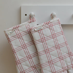 Oven Gloves / Red Check