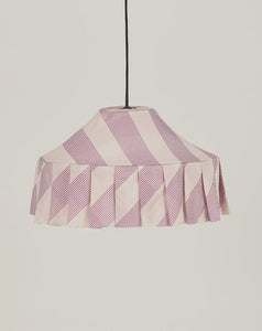 PRE-ORDER Nicole Fabric Lilac Striped Pendant Lampshade