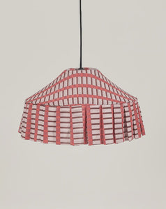 PRE-ORDER Nicole Fabric Red Patterned Pendant Lampshade