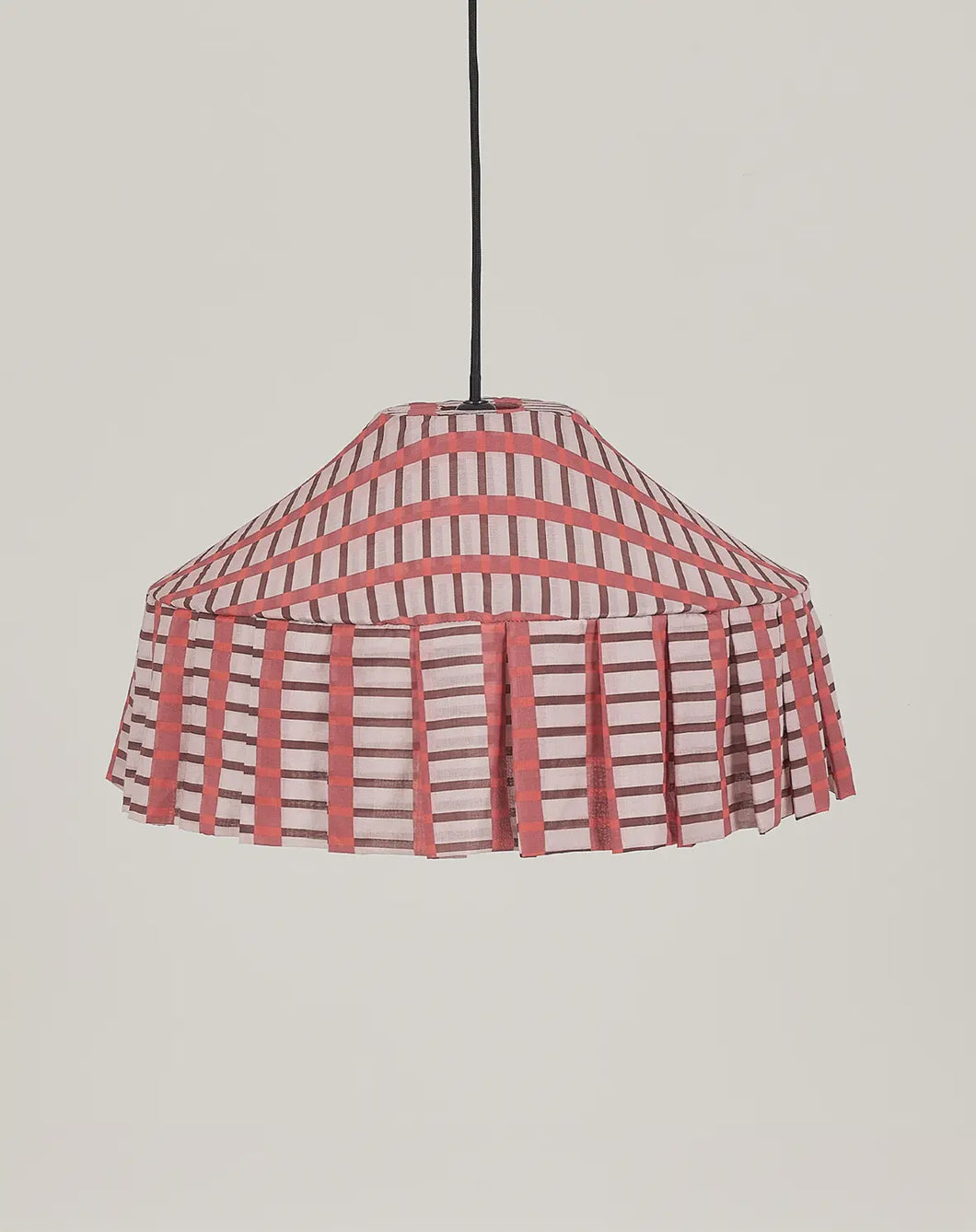 PRE-ORDER Nicole Fabric Red Patterned Pendant Lampshade