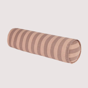 Vibes Cylinder Cushion / Pink and Mauve Stripe