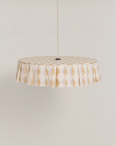 Vibes Pendant Fabric Lampshade 50 cm / Harlequin Mustard Lilac