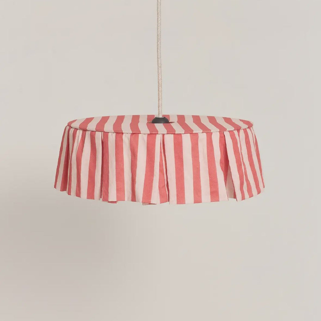 Vibes Pendant Fabric Lampshade 40 cm / Red Stripes