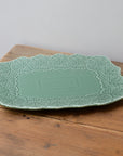 Green Rectangular Flora Dish