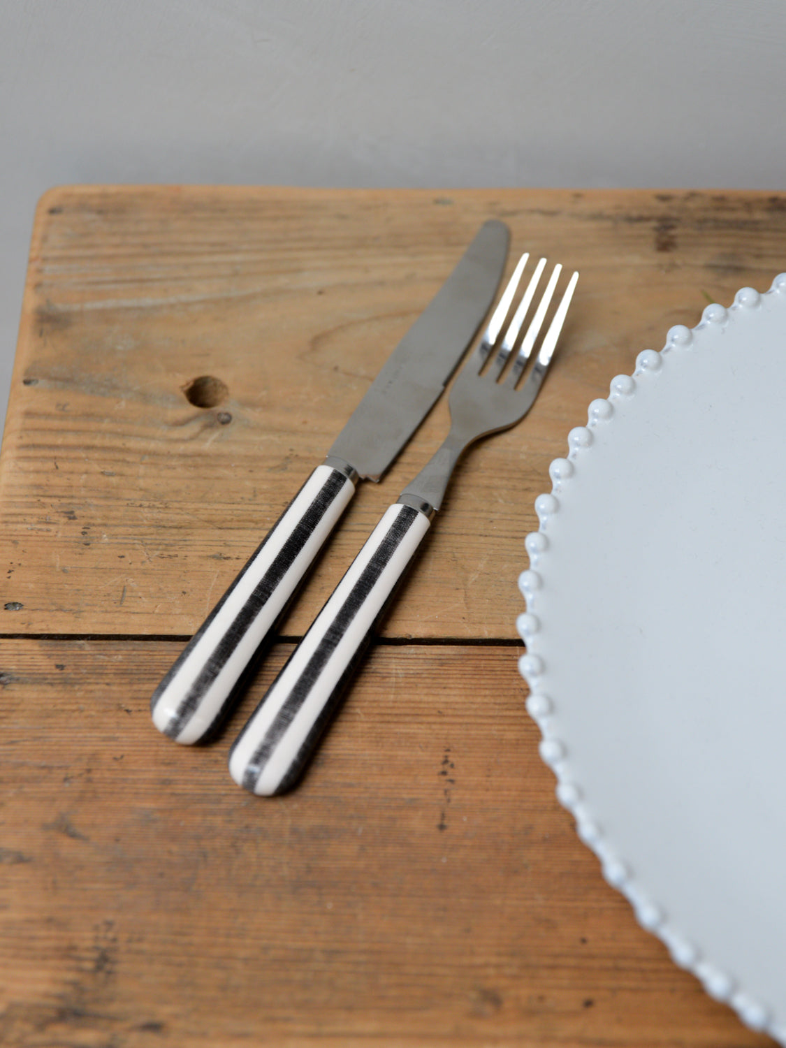 Paul Black Stripe Stainless Steel Fork