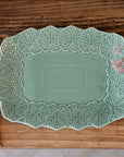 Green Rectangular Flora Dish