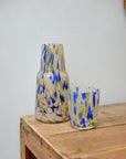 Speckled Carafe and Glass / Blue