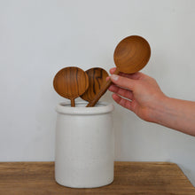Load image into Gallery viewer, Round Teak Spoon