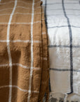 OyOy Living Gobi Pack of Two Tea Towel Set Camel/Off-White