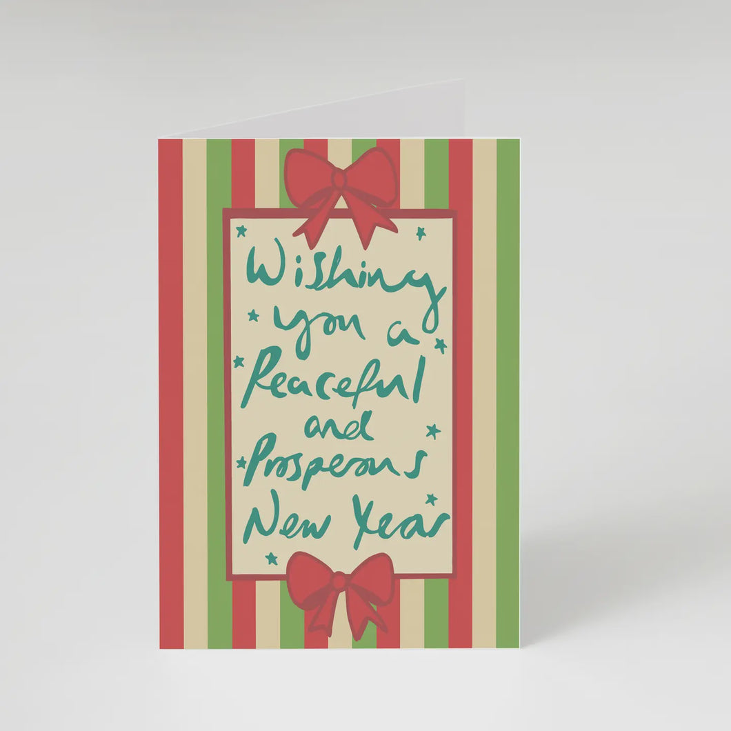 Peaceful & Prosperous Festive Card