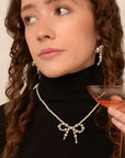 Pearl Bow Necklace