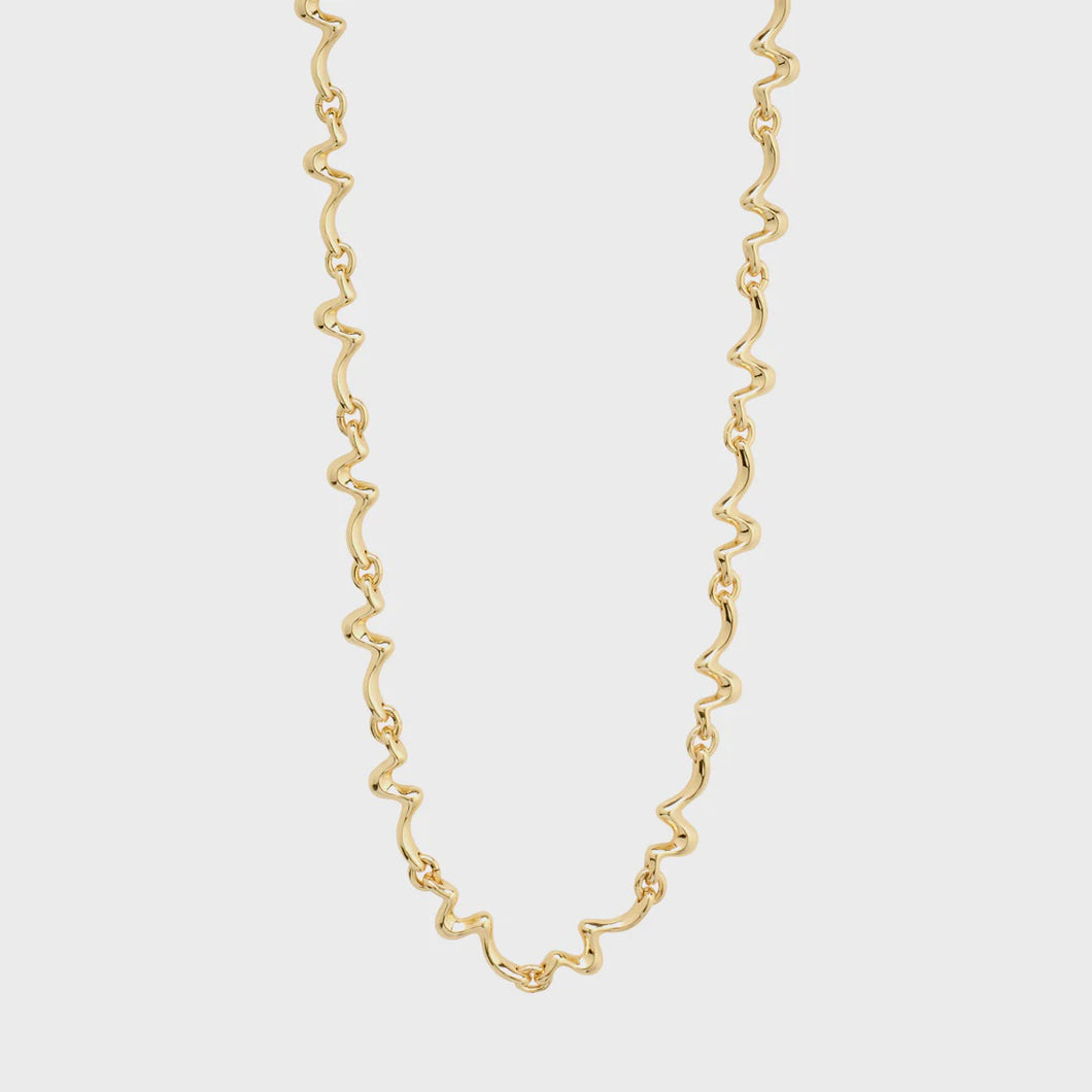 Penelope Wavy Chain Necklace / Colours