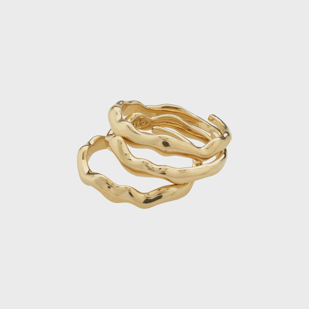 Penelope Gold Plated Stacking Ring Set