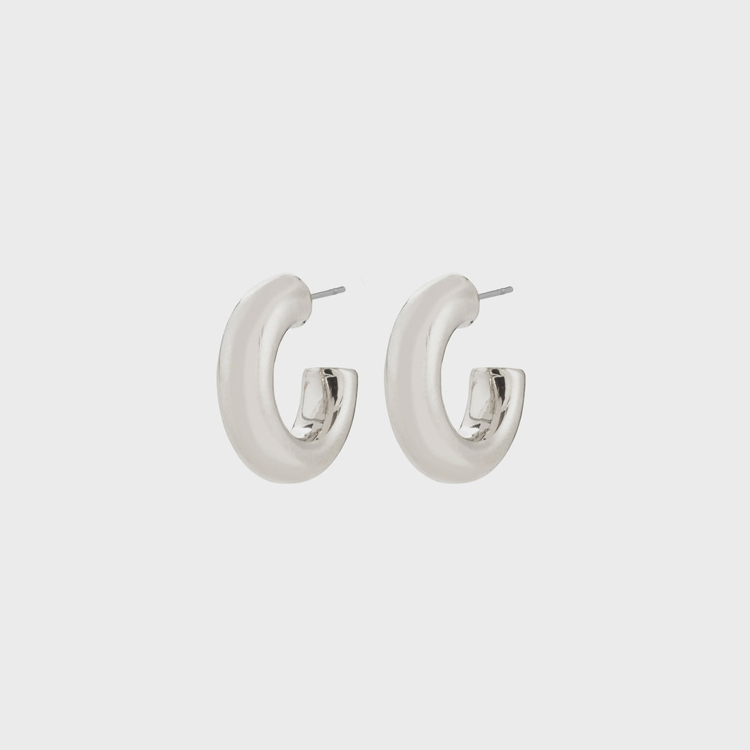 Phase Small Hoops / Silver