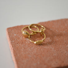 Load image into Gallery viewer, Breeze Rings Set of Three Gold Plated Stacking Rings