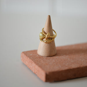 Breeze Rings Set of Three Gold Plated Stacking Rings