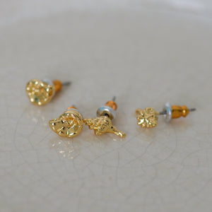 Force 2 in 1 Shell Stud Set in Gold