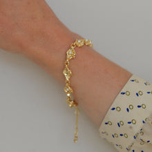 Load image into Gallery viewer, Inaya Bead and Metal Bracelet / Silver or Gold plated