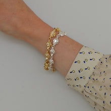 Load image into Gallery viewer, Inaya Bead and Metal Bracelet / Silver or Gold plated