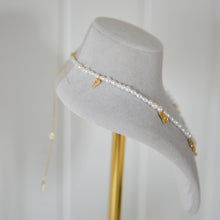 Load image into Gallery viewer, Intent Pearl and Gold Plated Charm Necklace